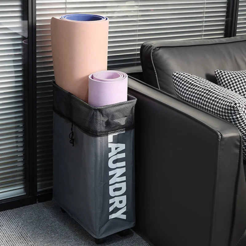 in stock Laundry Basket  Large Capacity Yoga Mat Storage Basket Multifunctional Foldable Waterproof Dirty Clothes Storage Bag