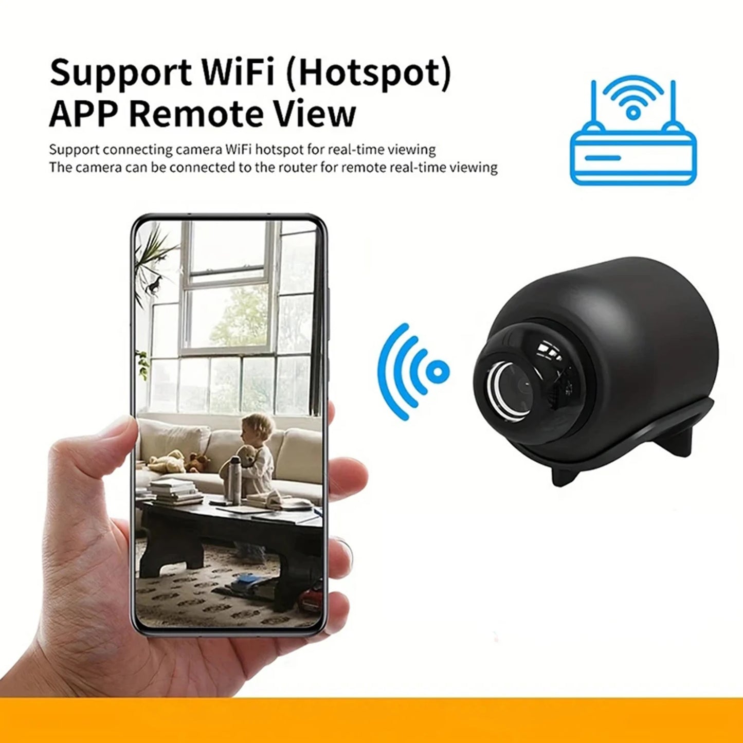 NEW X5 Mini Camera HD1080P Compact Wireless WIFI Camera with Recording Function Suitable for Outdoor Camping at Home Mini Camera