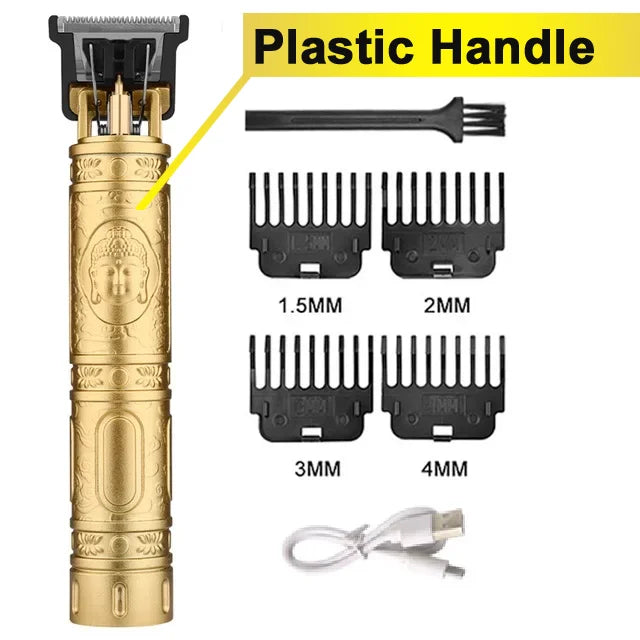 Professional Hair Trimmer Zero Gapped T-Blade Trimmer Cordless Rechargeable Edgers Clippers Electric Beard Trimmer Shaver