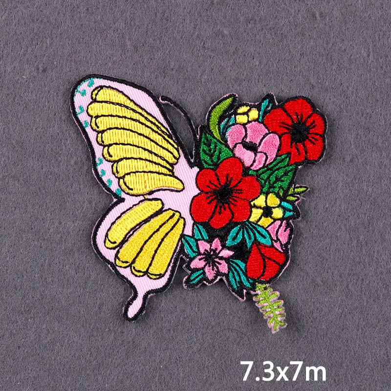 Mandala Iron On Patches For Clothes DIY Embroidery Applique Fusible Patch Ironing Stickers Letters Patch For Jacket Badge