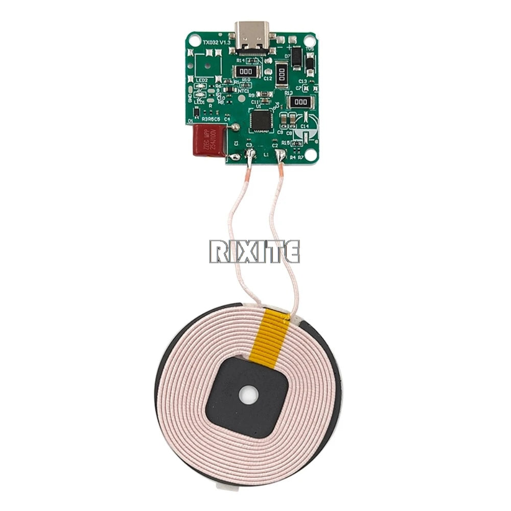 15W High Power 5V 9V 12V Type-C Wireless Charger Transmitter Module Circuit Board For QI Standard Fast Charging DIY