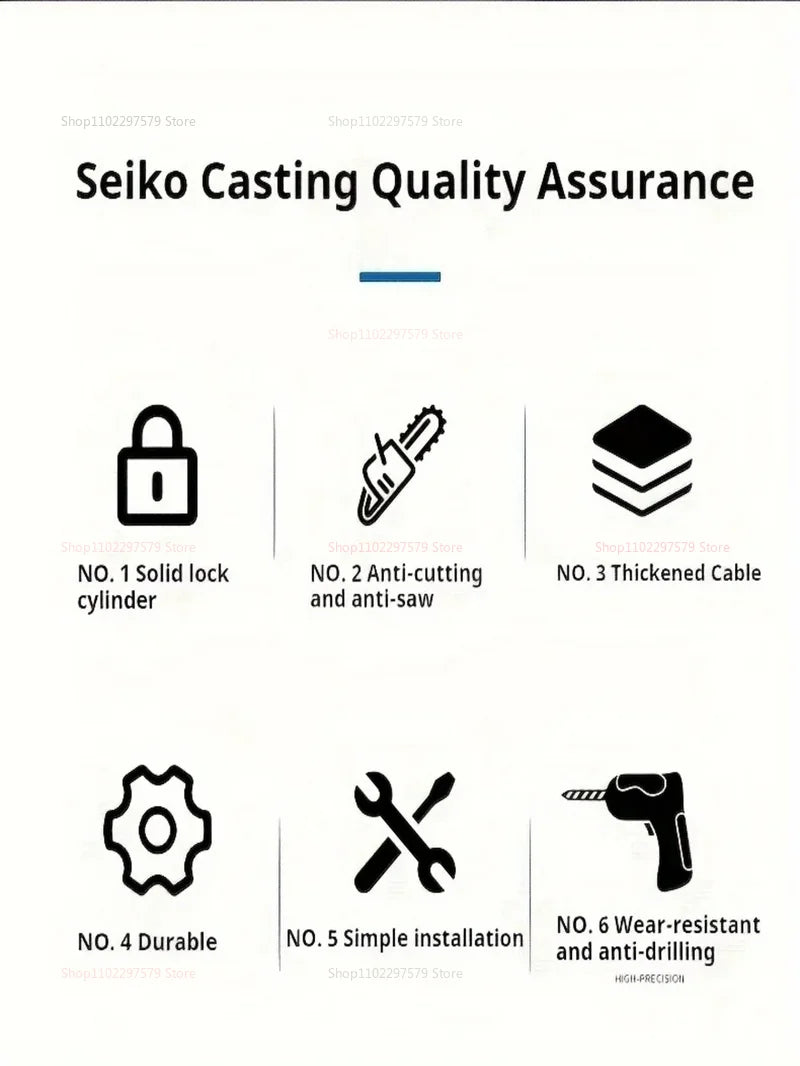 Universal Car Steering Wheel Lock Anti-Theft Device Seat Belt Wire Lock Vehicle Security Protection Car Anti-theft Device