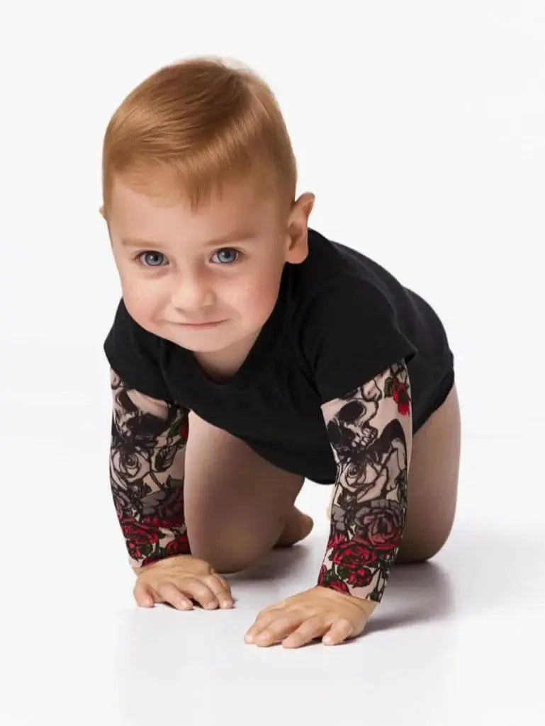 Summer Baby Boy Clothes Bodysuits Fashion Newborn Rompe Fake Two Tattooed Sleeves Cotton Comfy Infant Bodysuit One-Pieces
