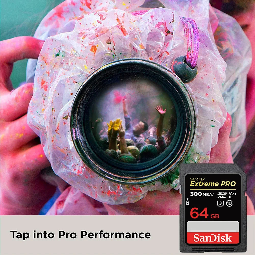 Original Extreme PRO U3 4K 6K 8K C10 V30 V60 V90 SDHC Memory Card SD UHD Video SDXC sd Card UHS-I UHS-II for SLR 3D Canon Camera