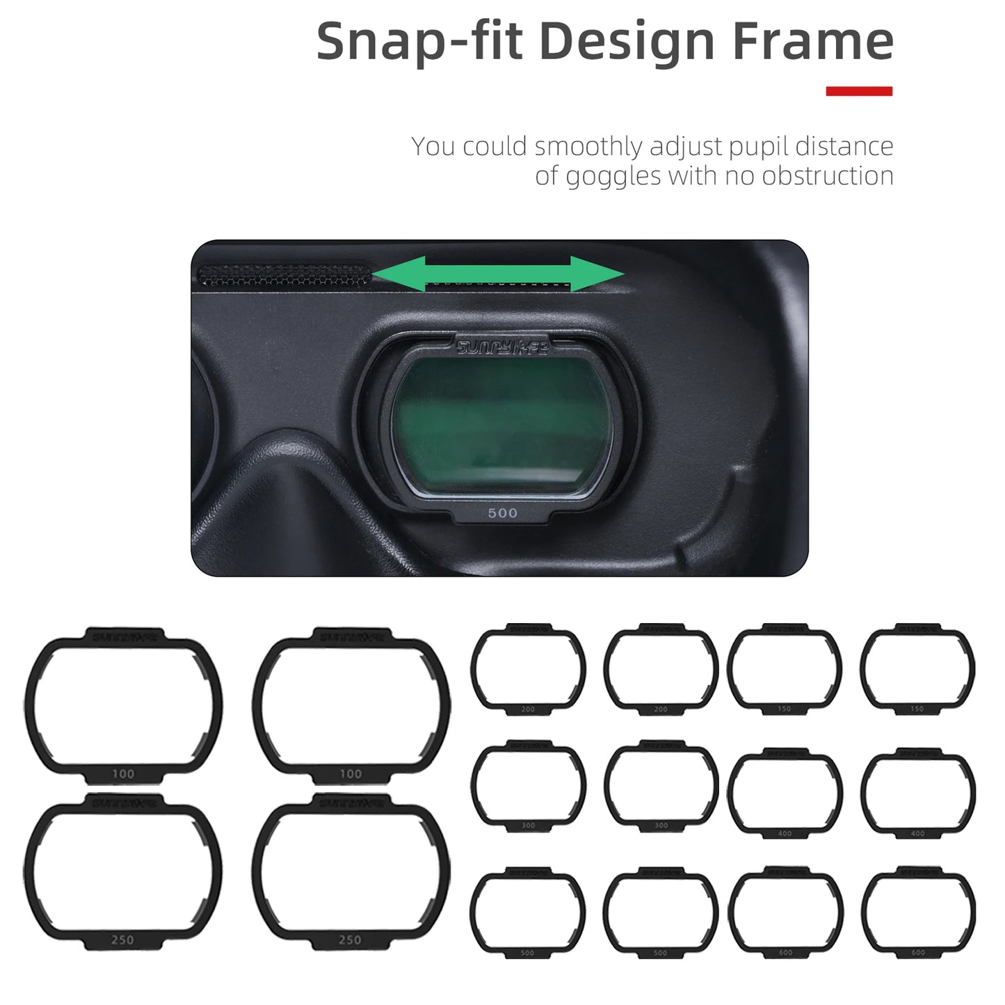 FPV Goggles Diopter Corrective Lenses Myopia Glasses Lenses Nearsighted Lenses Set Fit for DJI Digital FPV Goggles V2 Accessory