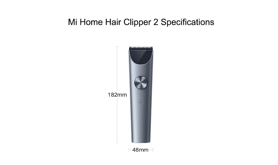 NEW MIJIA Hair Clipper 2 Hair Trimmer Professional Beard Cut Machine IPX7 Waterproof Wireless Haircut Machine Mijia Clipper 2