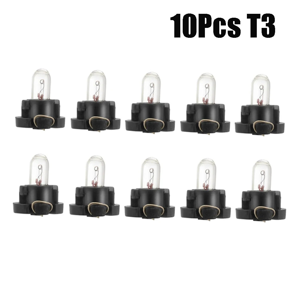 5/10Pcs T3 T4.2 Led Bulbs Car Interior Lights Auto Warming Indicator Lamp 12V 4300K Yellow Warm LIght For Car