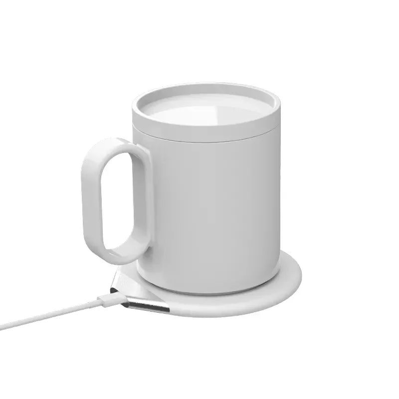 Smart Mug Warmer Wireless Heated Coffee Cup 55℃ Thermostatic Mug with phone Wireless Charger For Home Office Desk Gift