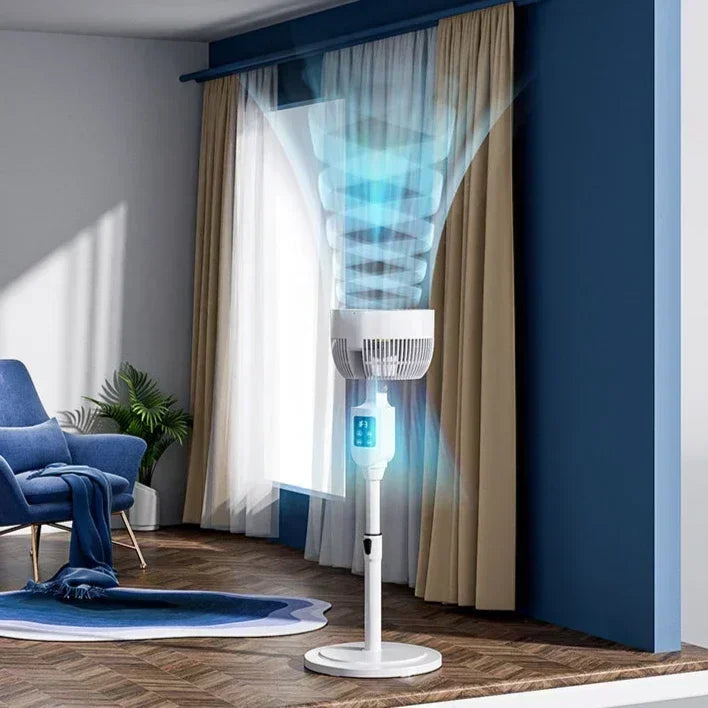 Electric Fan New  Floor-standing Household Vertical Silent Remote Control Large Wind Turbine Convection Fan Air Circulation Fan