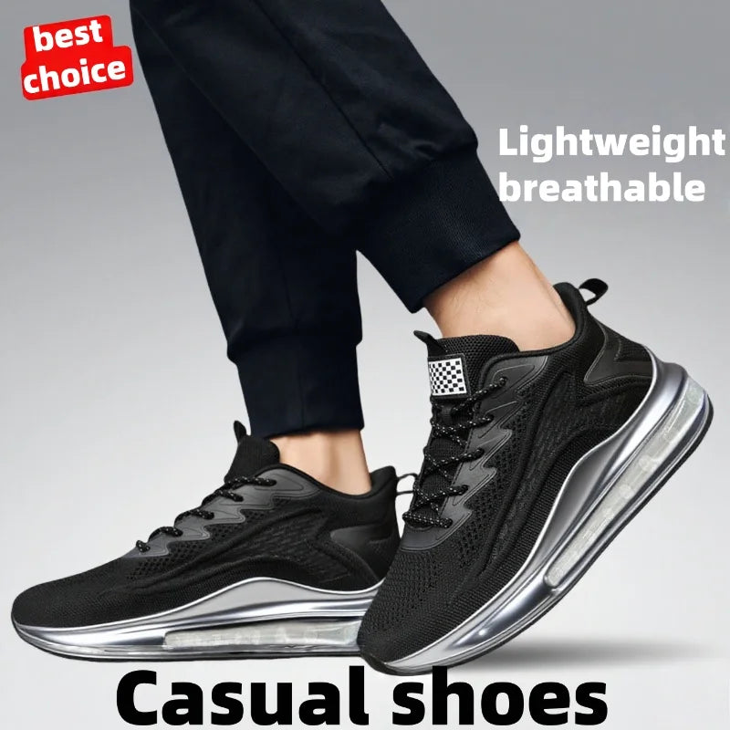 Men's casual stylish running shoes breathable soft sneakers for spring and autumn comfortable outdoor men's walking shoes