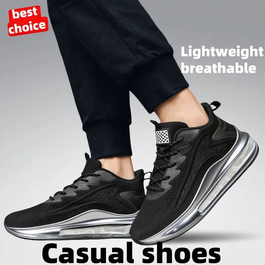Men's casual stylish running shoes breathable soft sneakers for spring and autumn comfortable outdoor men's walking shoes
