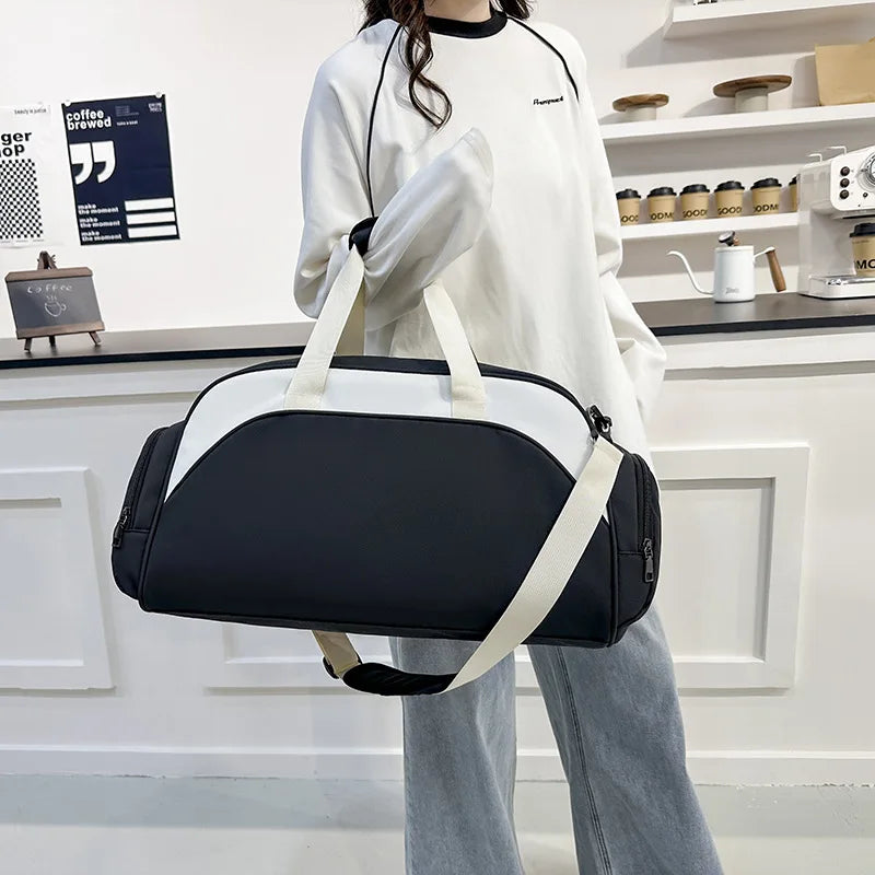 Fitness Bag Custom Logo Dry Wet Separation Travel Bag Personalized Sports Bag DIY Name Gym Bag