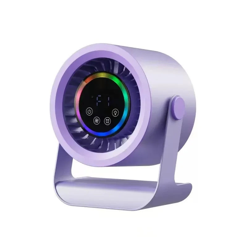 Hot-Selling New Air-Conditioning Circulating Mini Fan With Touch Control And Digital Display, Suitable For Dormitory Bed, Silent