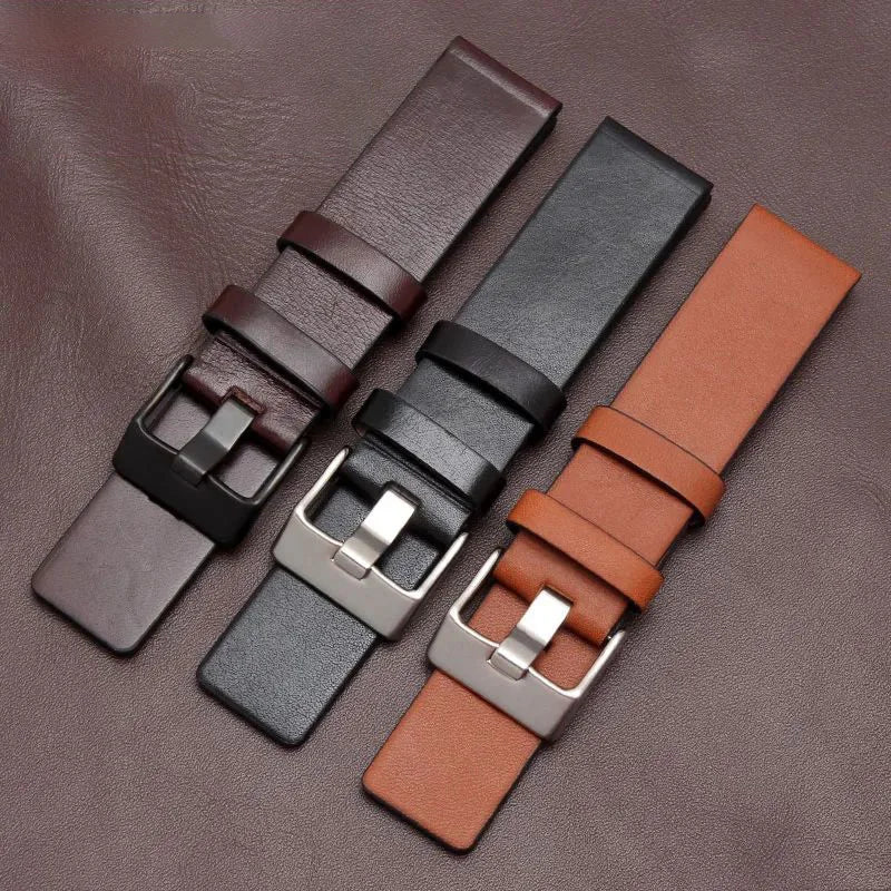 22/24/26/28/30/32mm For diesel Genuine Leather Strap Bracelet DZ7311 DZ7332 DZ7314 DZ1405 DZ4323 Watch Band Man's Black Brown