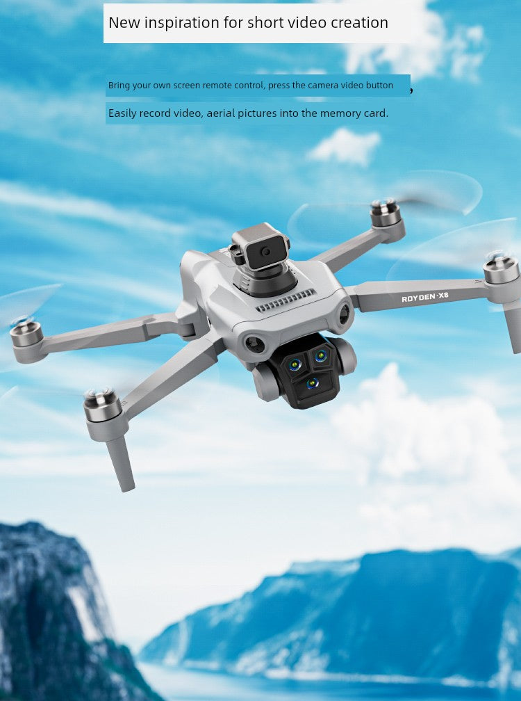 2025 New Arrival Remote Control Aircraft Kids UAV Toy Professional HD Aerial Photography Primary School Student Small Aircraft