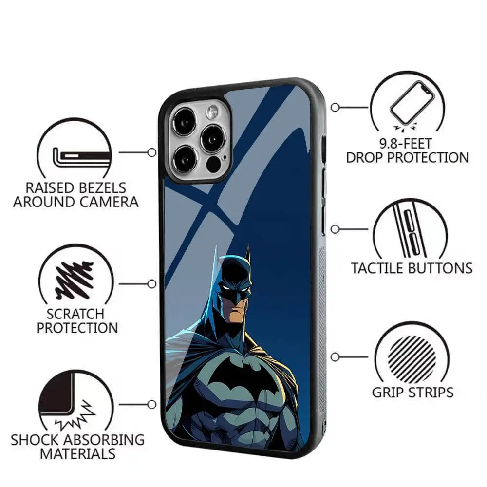 Cool-B-Batman-S Classic Armadura De For Magsafe Funda De Carga Inalámbrica Magnética Para For IPhone 11 12 13 14 15 16 17 Pro