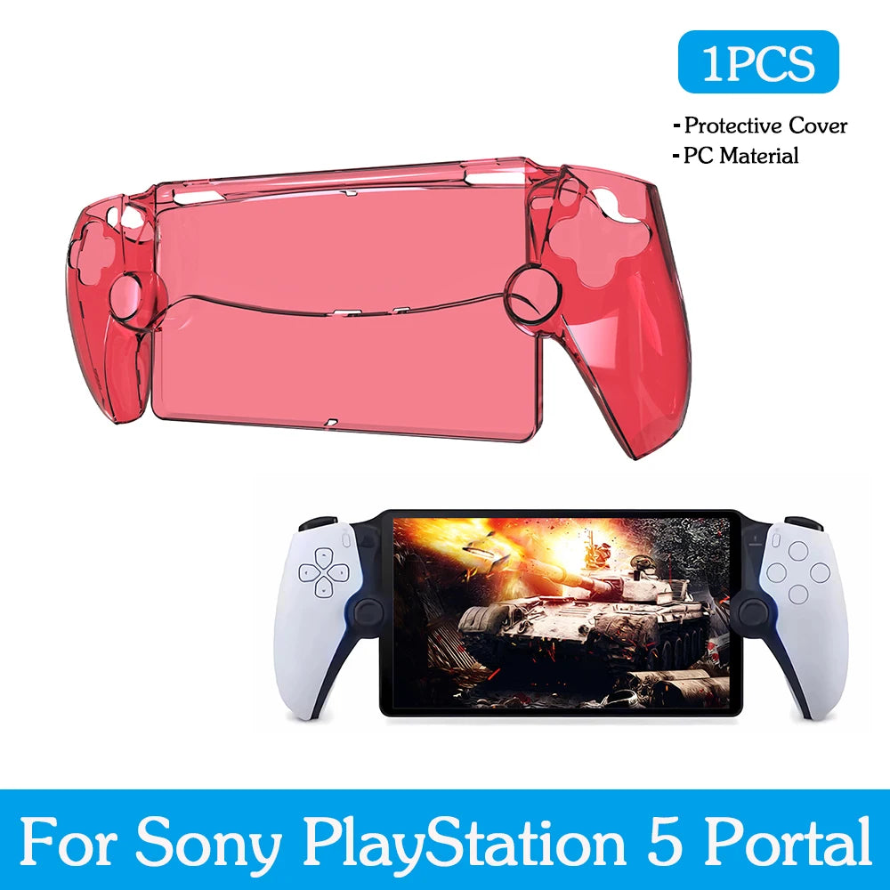 Transparent Protective Shell Case for PS5 Portal Sleeve Skin Anti-Scratch Handheld Game Console Cover for PlayStation 5 Portal