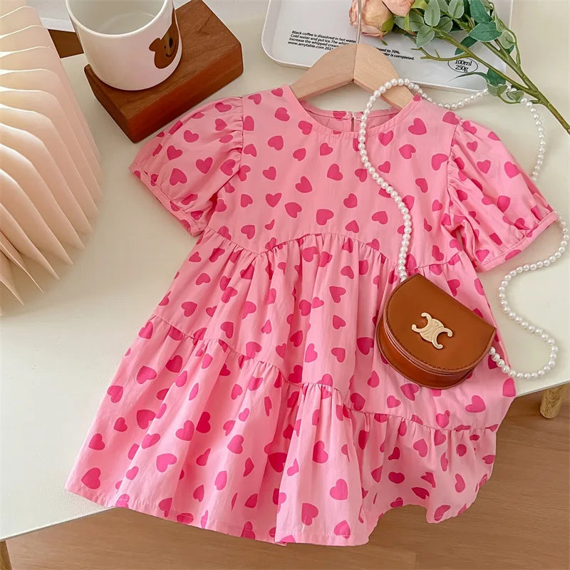 Casual Summer Kids Girls Dress Floral Kids Clothes Baby Girl Princess Dress New Flower Girl Dresses Toddler Baby Girl Clothing