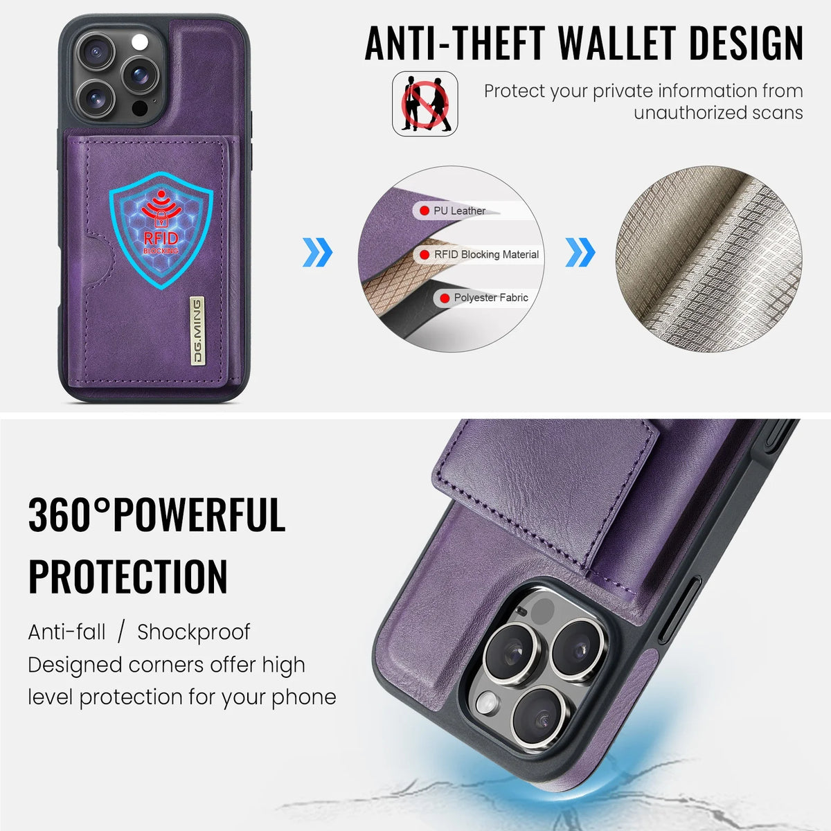 Magnetic Leather Wallet Card Phone Case For iPhone 17E 17 Air 16E 16 Pro Max 15 Plus 14 13 12 11 Flip Wireless Charging Cover