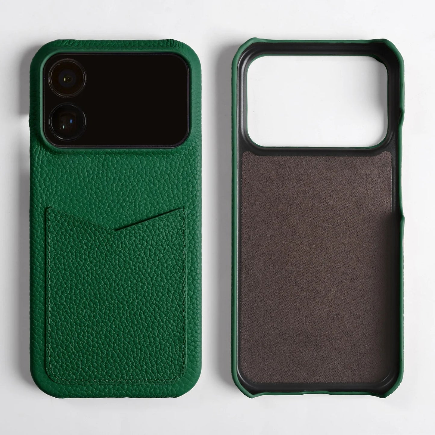 Premium Card Slot Genuine Leather Case For iphone 17 Pro Max 16 15 14 16e 17e 12 13 Mini 11 Phone Back Cover Case Coque Funda
