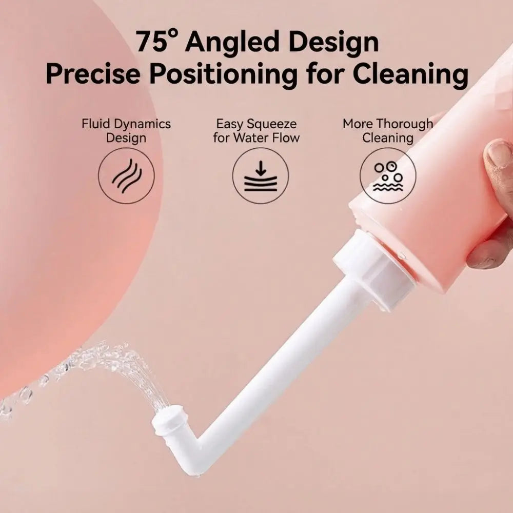 Essentials Easy Squeeze Mom Peri Bottle Angled Nozzle Portable Perineal Bottle Lightweight Female Wash Bottle Feminine Hygiene