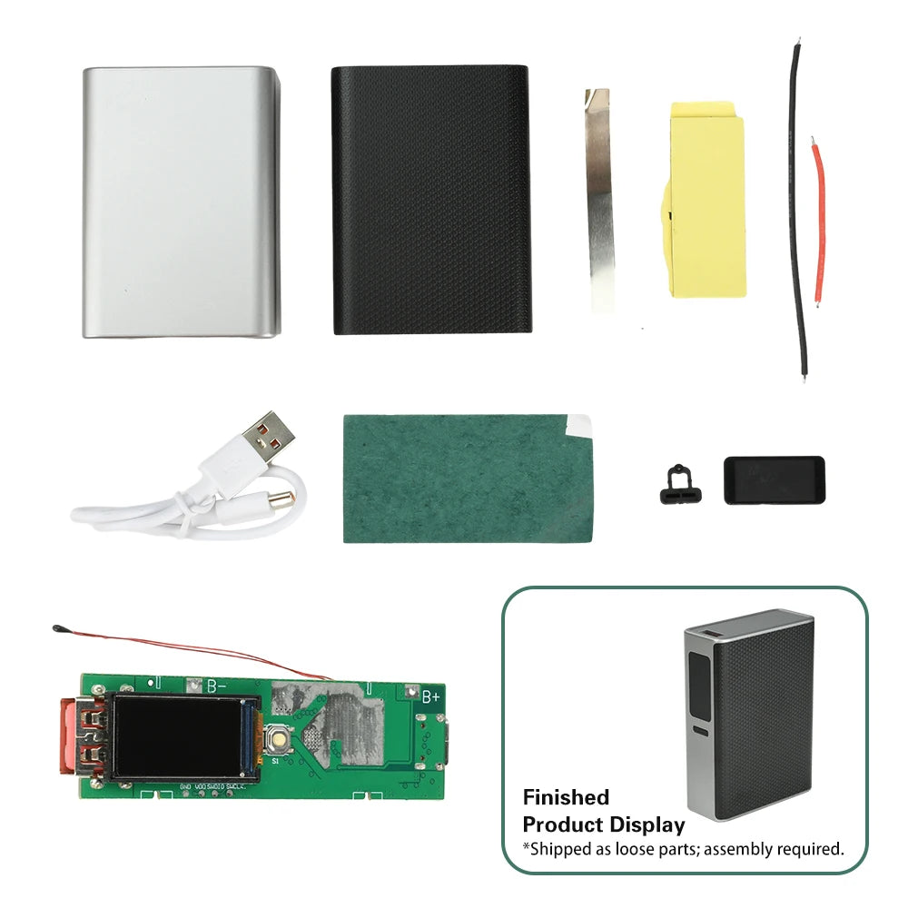 22.5W Fast Charging Module with TFT Color Display DIY Power Bank Kit for PD/QC/VOOC Dual Port Portable Charging