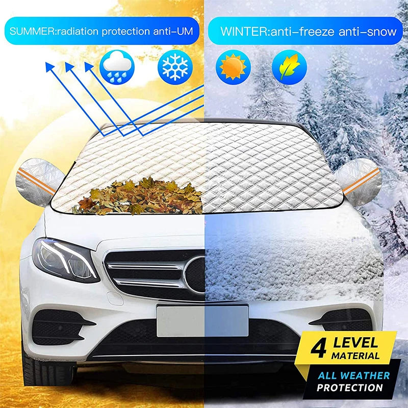 Winter Car Snow Shield Shade Front Windshield Anti-frost Antifreeze Sunshade Cover Sun Shade Protector Auto Exterior Accessories