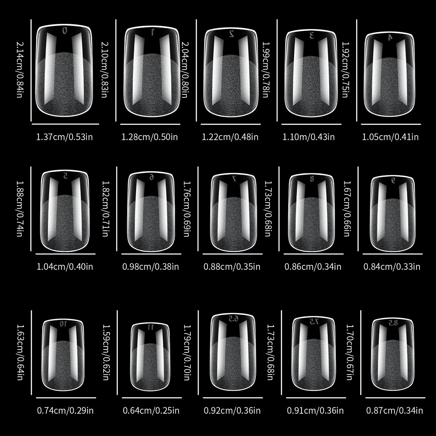 360pcs Soft Gel Nail Tips Semi-Matte Full Cover Almond Coffin Oval False Soak Off Gel Extension Tips Press On Nails Salon Home