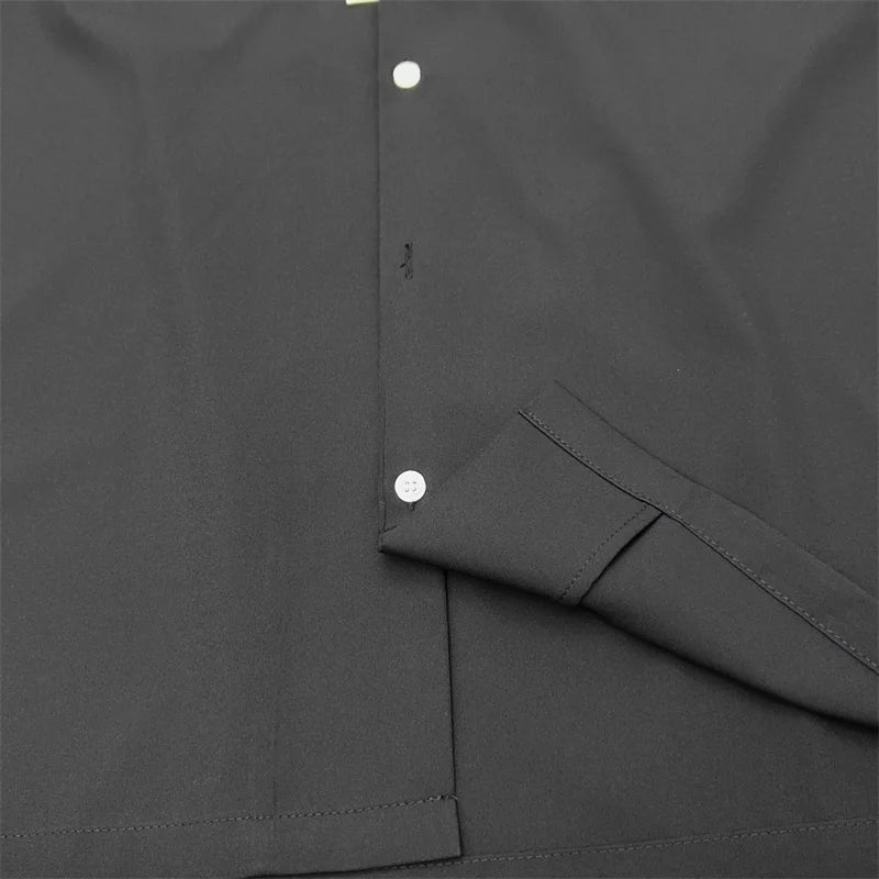 High-end Summer WACKO MARIA Solid Color Cursive wackomaria Embroidery Logo Simple Hawaii Short Sleeve Shirt