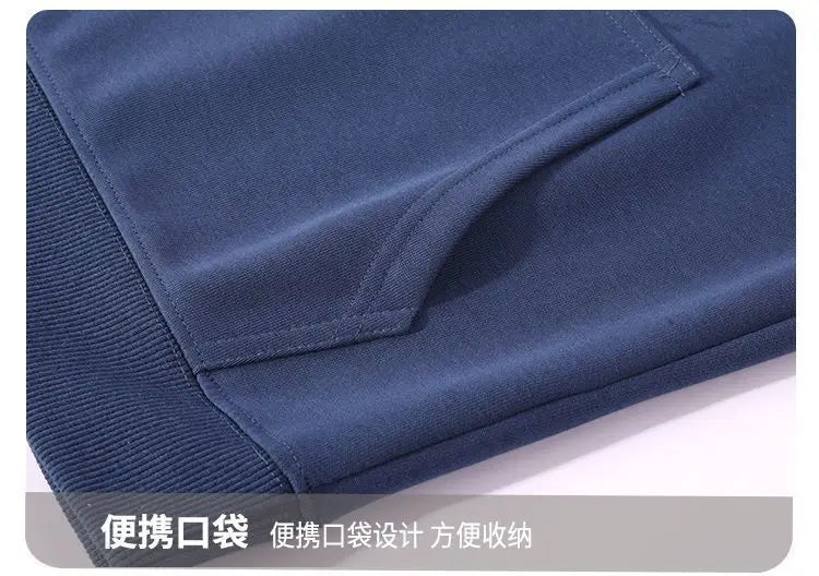 2026 Men's New Straight-Leg Casual Suit Trendy Hooded Sweatshirt and Sweatpants Loose Fit Versatile Casual Autumn Sports Suit