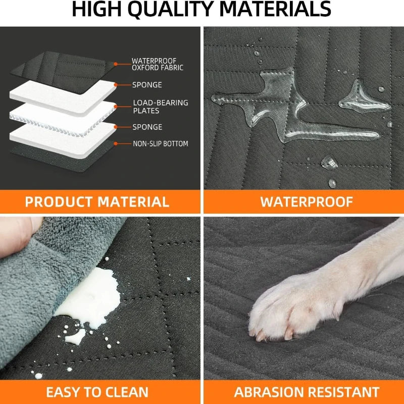 Dog Seat Cover Car Seat Cover For Pets,Waterproof Pet Seat Cover Hammock Scratch Proof Nonslip Durable Soft Pet Back Seat Covers