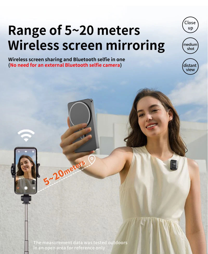 Mobile phone magnetic projection device, rear - high - definition self - shooting, wireless projection is extremely convenient