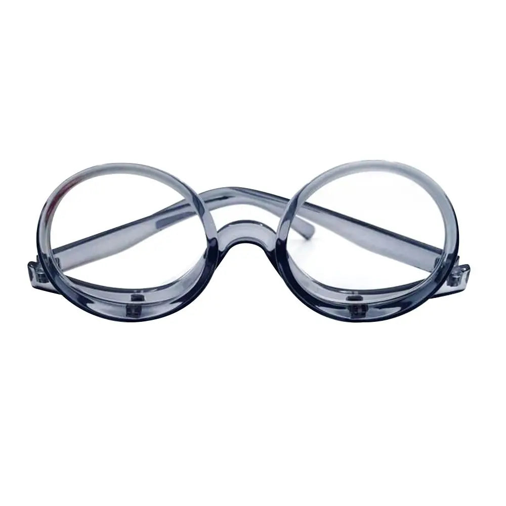 New Rotating Magnifying Makeup Reading Glasses For Women Folding Clamshell Cosmetic Presbyopic Glasses For Elder Unisex
