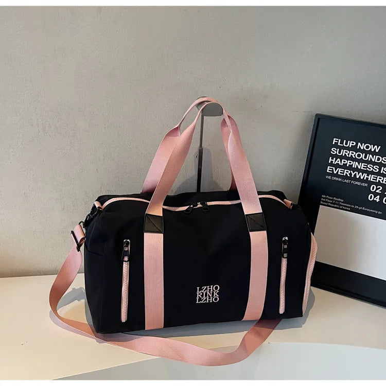 Fashion Travel Bags For Women Large Capacity Men's Sports Bag Waterproof Weekend Sac Voyage Female Messenger Bag Dry And Wet