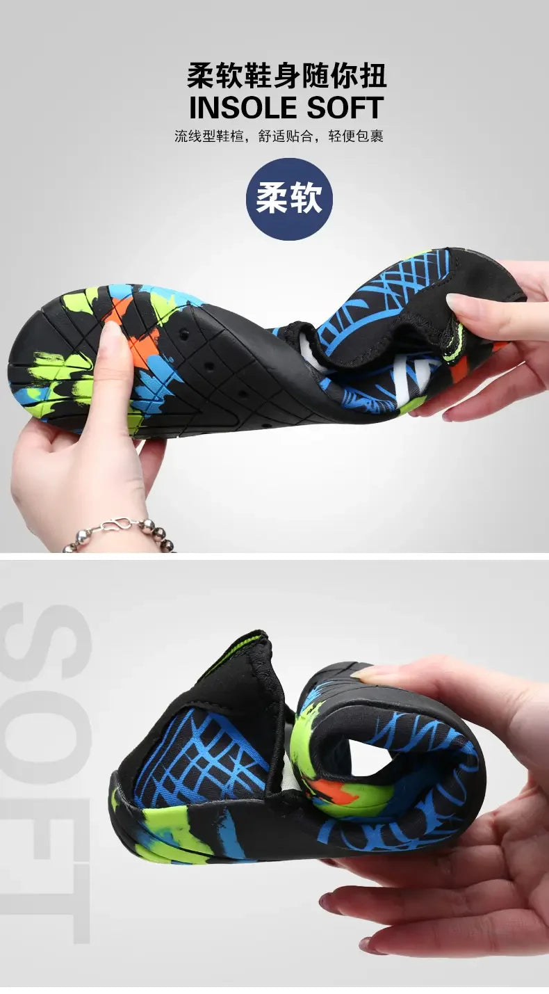 Unisex Shoes Swimming Water Yog Women Men Barefoot Outdoor Beach Sandals Upstream Aqua Shoes Nonslip River Sea Diving Sneakers
