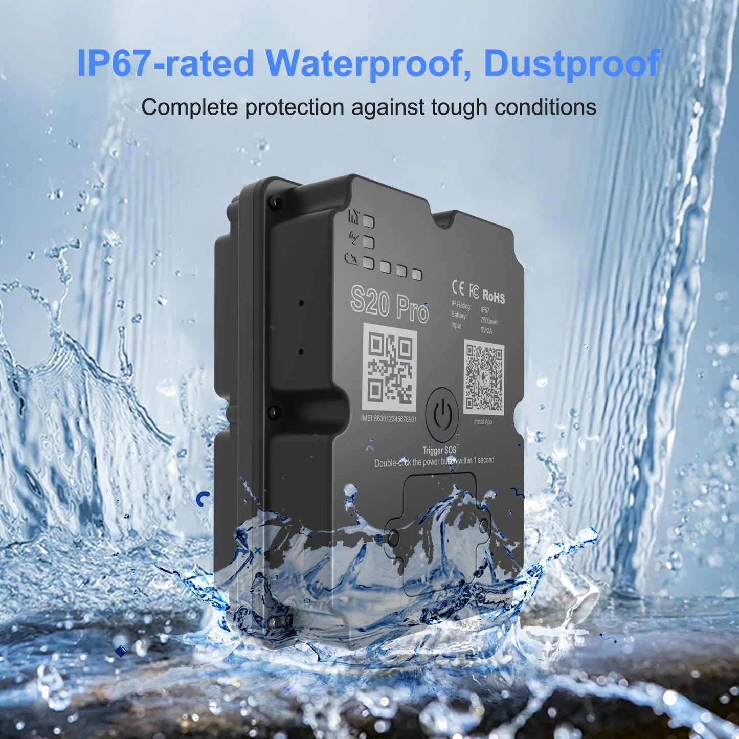 4G Track Device Vehicle Truck Security Protection Item Subscription Required Anti-Lost Camel Real-time Unlimited Remote Tracking