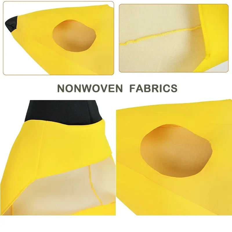 Halloween Costumes Children's Performance Costume Fruit Banana Costume Kindergarten Stage Performance Parent-Child Costume