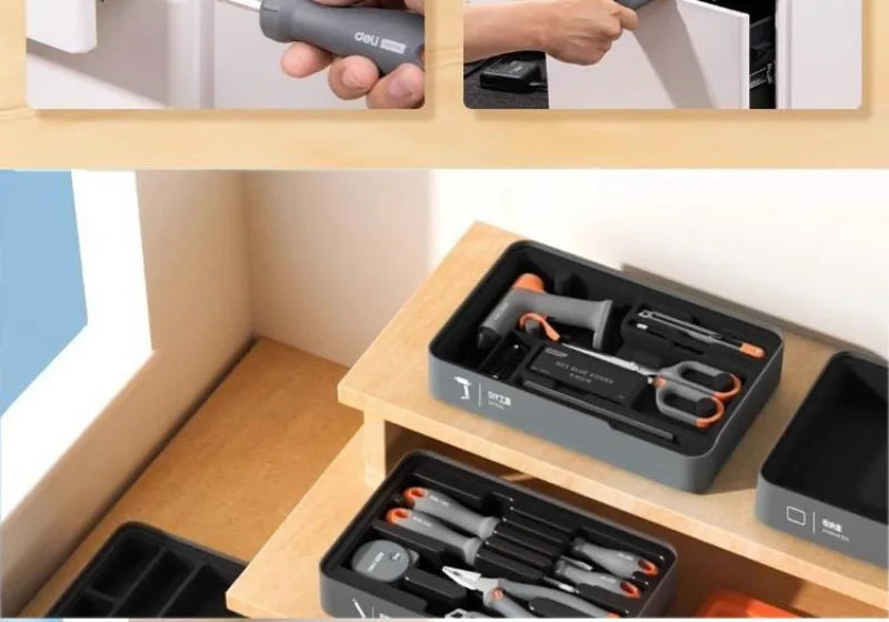 Daily Household Hand Tool Sets Multifunctional Hand Tool Sets Wire Cutter Hammer Lithium Electric Drill Emergency Repair Tools