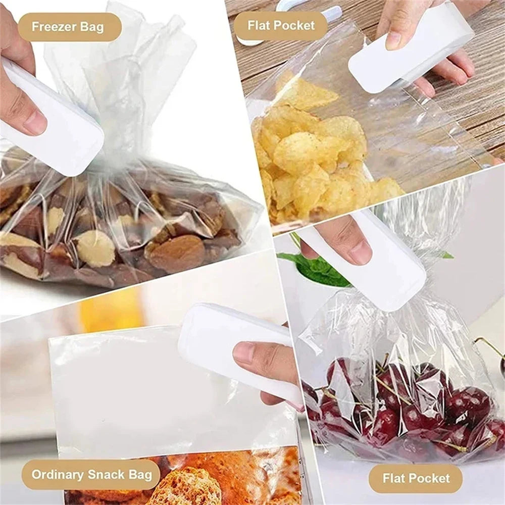 Mini Heat Bag Sealing Machine Thermal Plastic Food Bag Closure Portable  Kitchen Special ToolsFood Packaging Heat Sealer