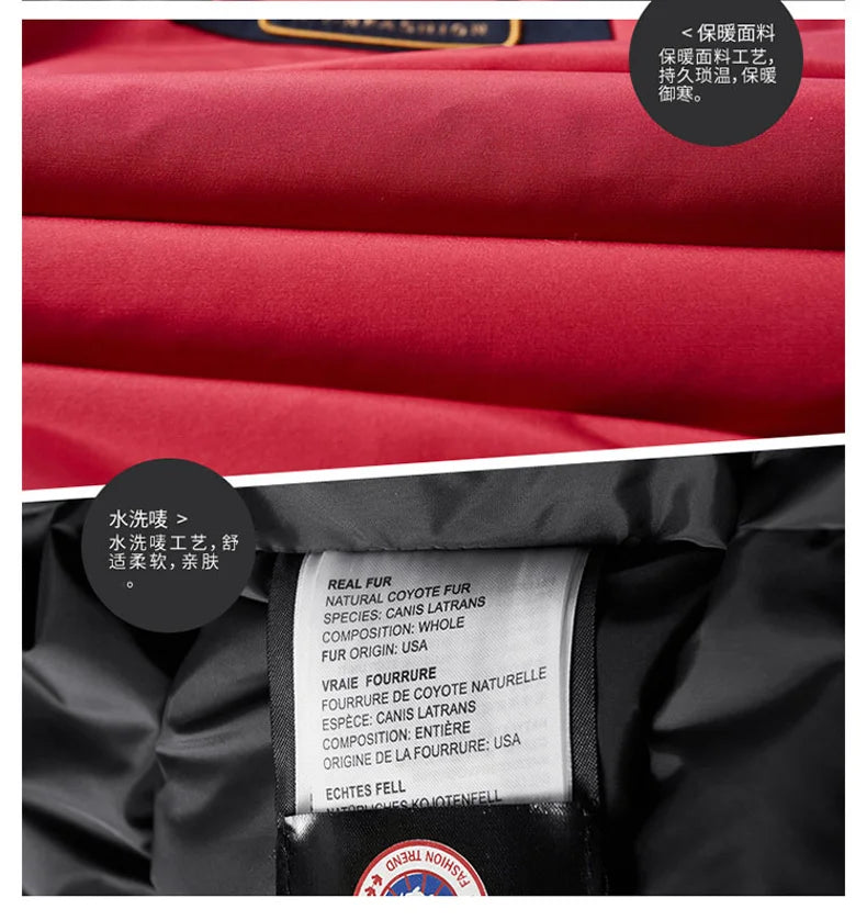 -30 C FIT Plus Thick Velvet Down & Parka coat 6XL 7XL 8XL  winter jacket men waterproof windproof chaquetas hombre