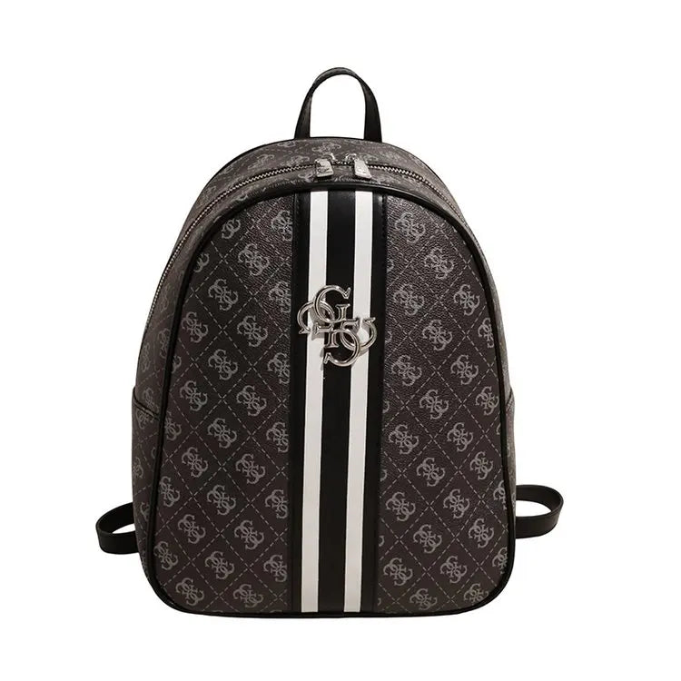 Luxury large capacity outdoor travel handbag, modern trendy women's backpack, classic design zipper shoulder bag