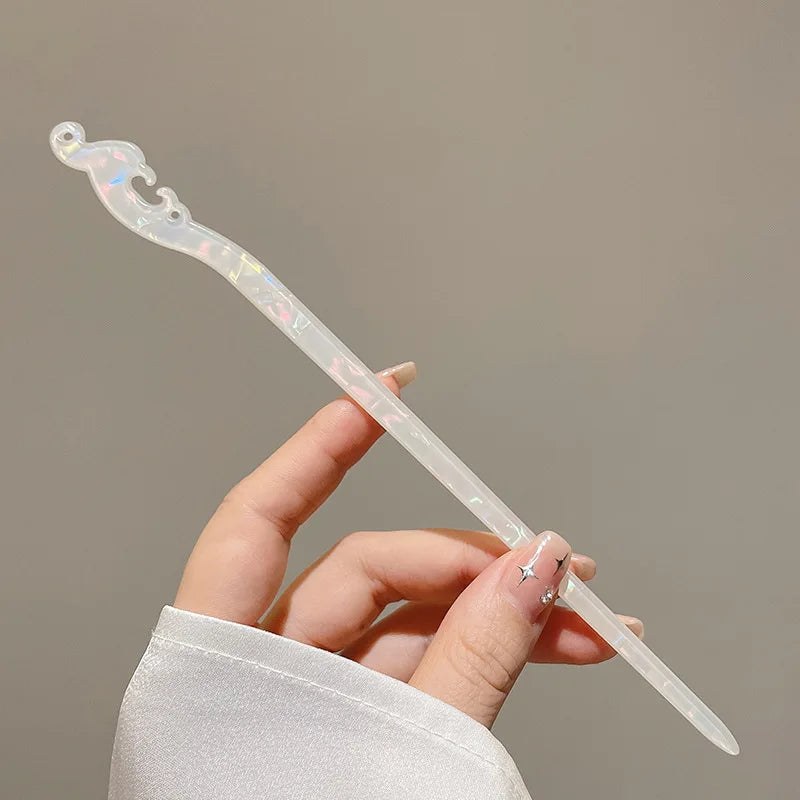 1pc Lily of the Valley Hairpin For Women At the Back of the Head Coiled Hair Hairpin Ancient Style Jade Hairpin Cheongsam Hanfu