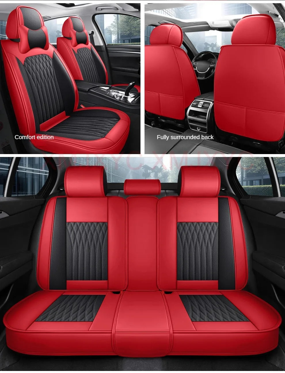 Pu Leather Universal Car Seat Cover for Mercedes A-Class W168 W169 W176 W177 A-Klasse A180 A190 A200 A220 A250 Auto Accessories