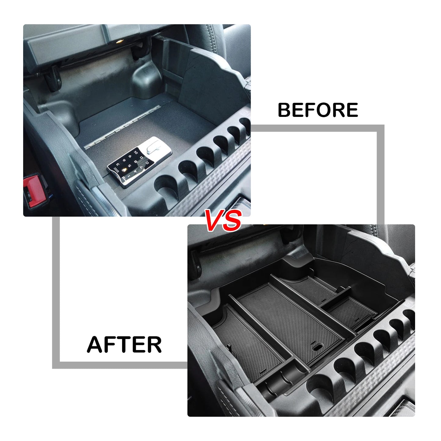 Center Console for 2024 Dodge RAM TRX 1500 2023 2022 2010-2021 Armrest Storage Organizer Car Storage Box Coin Interior Tray Box