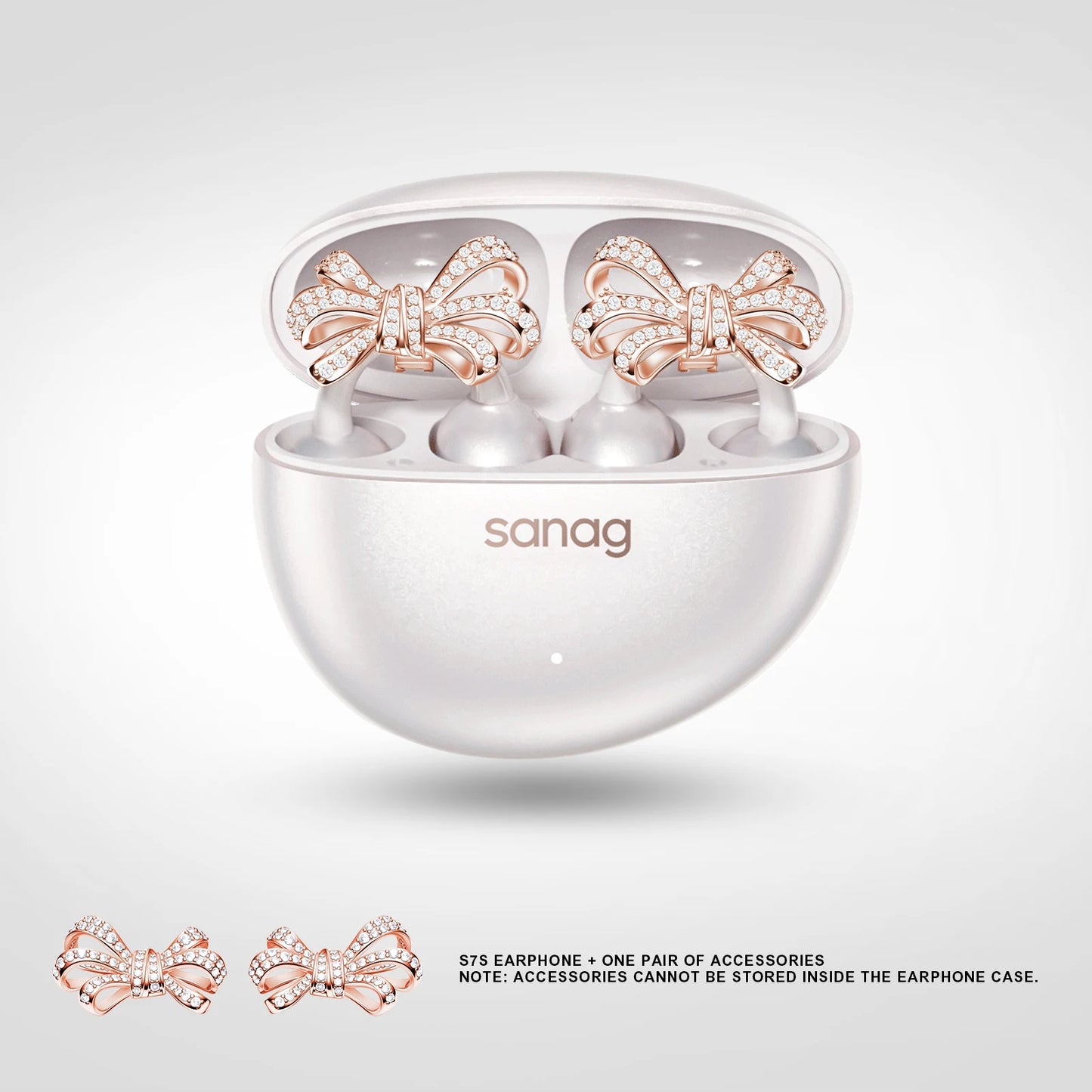 Sanag S7S AI Open Ear Clip on Headphones HiFi 3D Stereo Sound Quality AI Assistant Wireless Bluetooth Earphones APP EQ Setting
