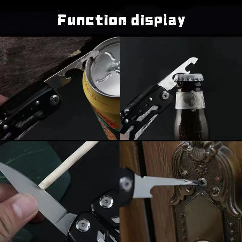 Outdoor Multitool Camping Portable Stainless Steel Edc Folding Multifunction Tools Emergency survival Knife Pliers