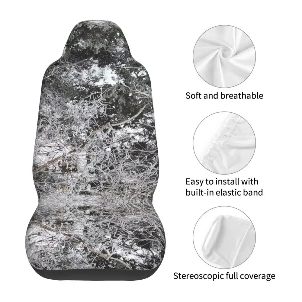 Camouflage Hunting Universal Car Seat Cover Four Seasons For SUV Tree Car Seat Covers Fiber Seat Protector