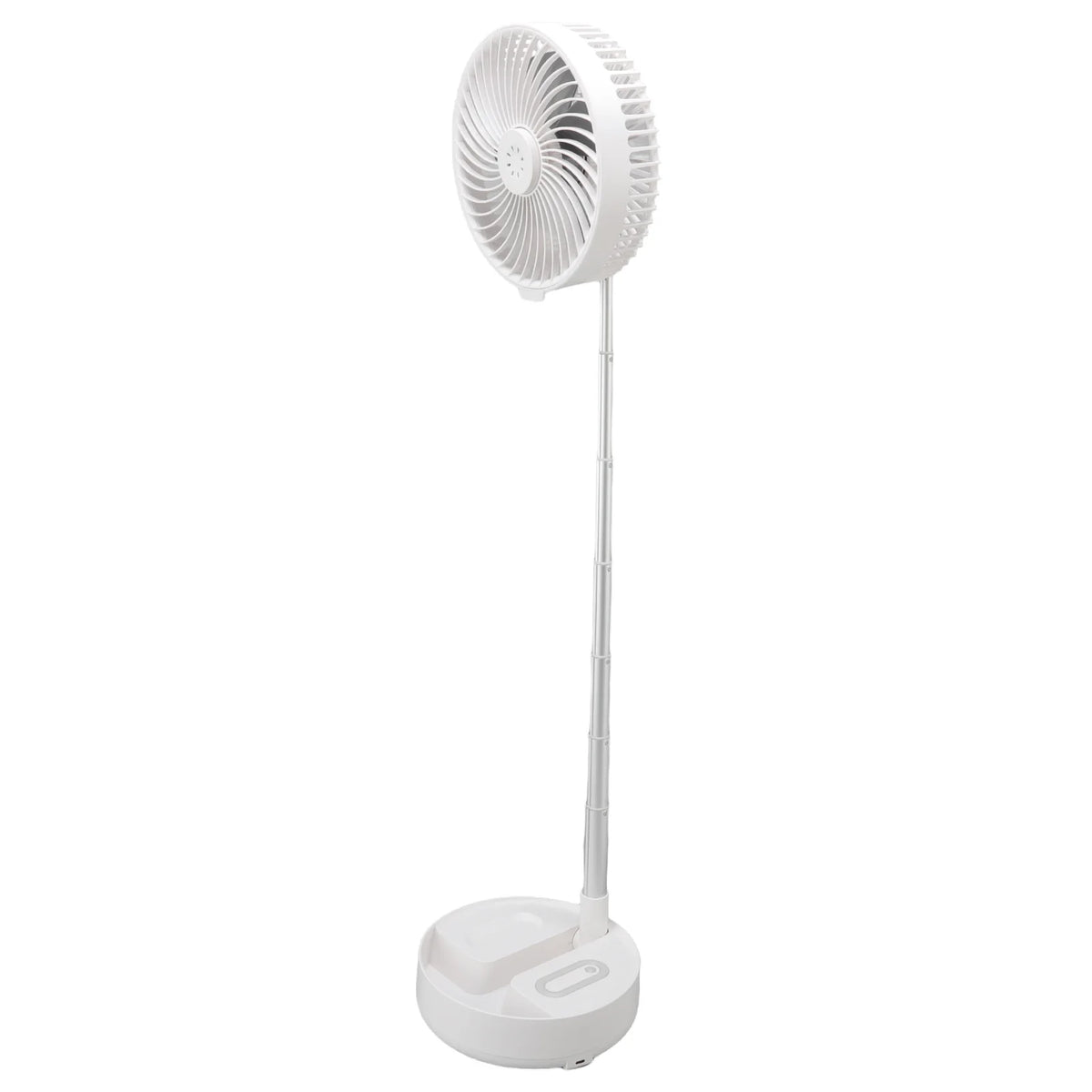 Folding Telescopic Fan 4 Speed USB Charging Remote Control Portable Desktop Floor Fan with Light for Home Travel