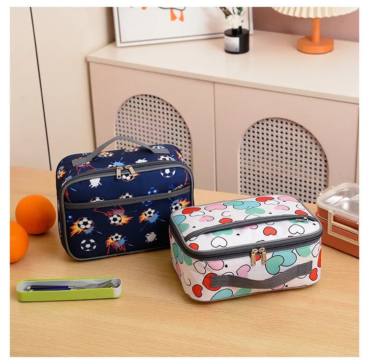 New lunch box bag large capacity kindergarten schoolbag storage bag and high appearance level lunch bag