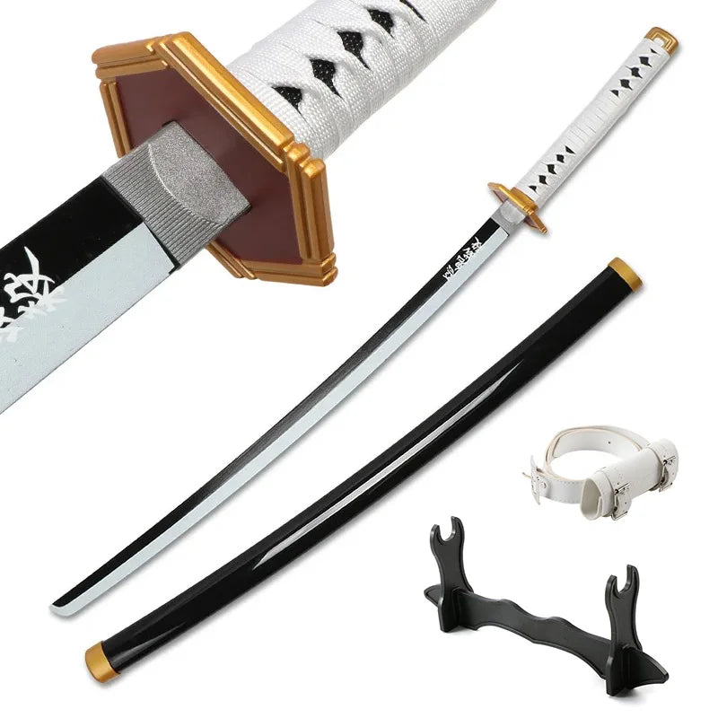 Anime Katana 104cm/41in Tanjiro Zenitsu Kyoujurou Samurai Swords Original Texture  Anime Katana  Cosplay Bamboo Wooden Toy Sword